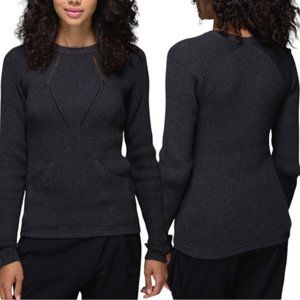 Lululemon The Sweater The Better Heathered Black Dark Gray